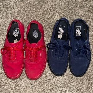 Red and blue men’s van BUNDLE